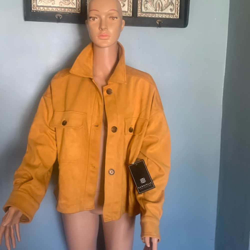 Bagatelle mustard color shirt/ jacket w tags. New